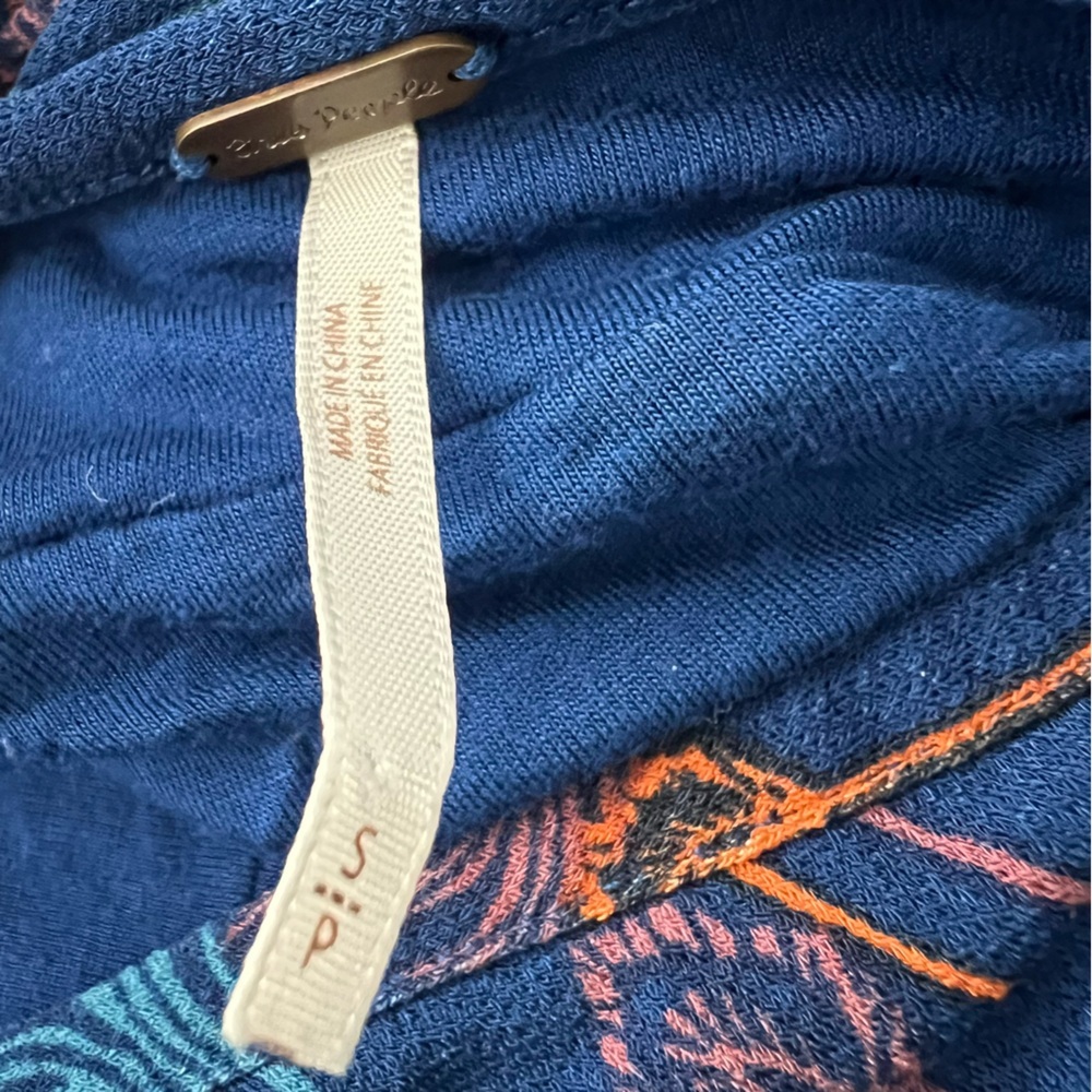 Free People Women’s tropical daydream printed mini dress, Small, blue - Picture 4 of 5